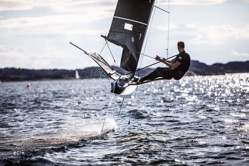 Kyle Langford photo copyright Doyle Sails taken at Royal New Zealand Yacht Squadron and featuring the International Moth class