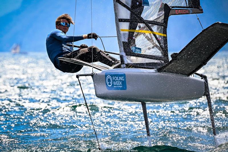 Nicolai Jacobsen, Foiling Week 2022 photo copyright Martina Orsini / Foiling Week taken at Fraglia Vela Malcesine and featuring the International Moth class