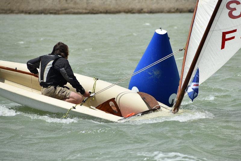 Moths have never been known as the most stable of boats, but an original rig, without a kicker and in a building sea breeze, was bound to create a few problems - photo © Dougal Henshall