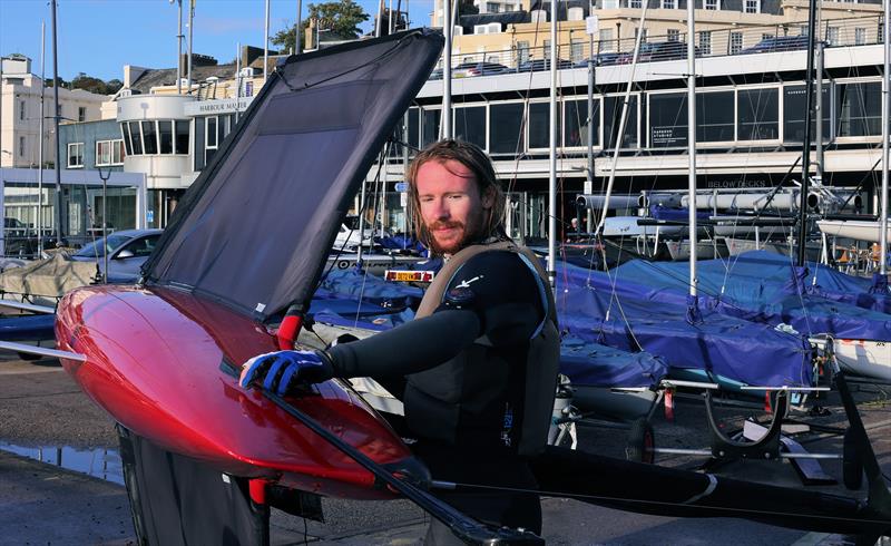 Back from a practice sail ahead of the Wetsuit Outlet International Moth UK Championship - photo © Mark Jardine