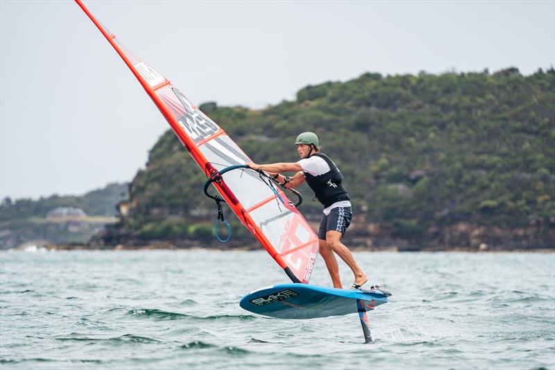 Grae Morris at Sail Sydney 2022 photo copyright Beau Outteridge taken at Australian Sailing and featuring the iQFoil class