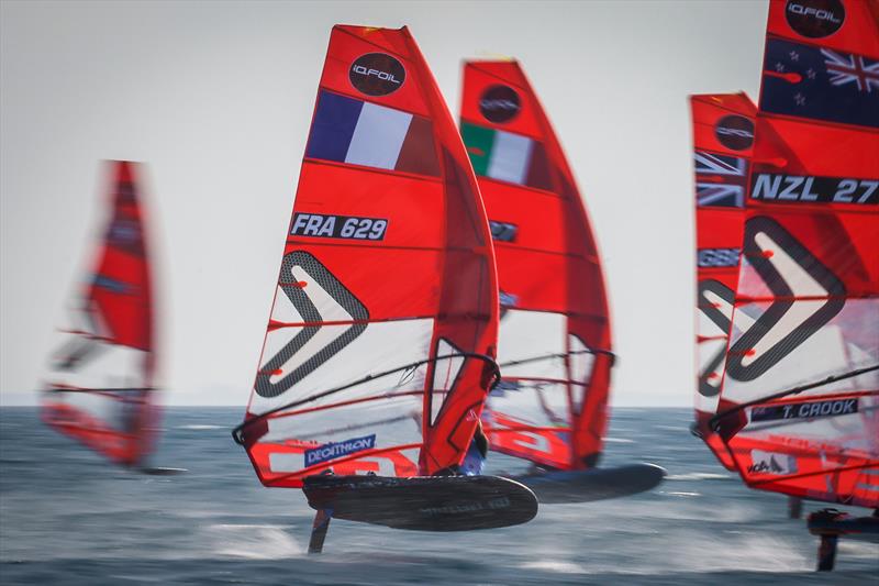 Thomas Crook (NZL) - Day 4 - iQFOiL Europeans in Patras, Greece, May 2023 photo copyright Sailing Energy taken at  and featuring the iQFoil class