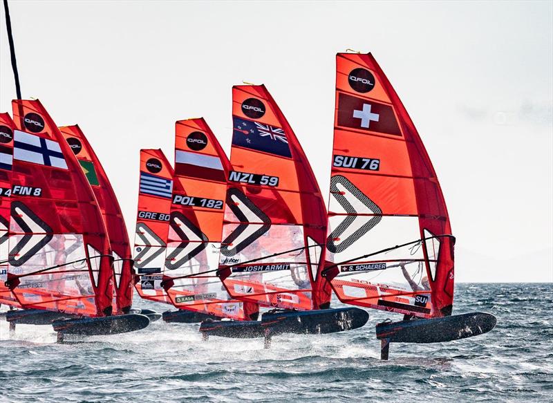 Josh Armit (NZL)- Day 4 - iQFOiL Europeans in Patras, Greece, May 2023 photo copyright Sailing Energy taken at  and featuring the iQFoil class
