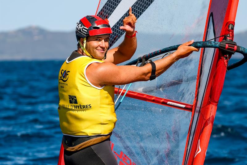 Grae Morris finishes 2nd - French Olympic Week Regatta 2024 photo copyright Sailing Energy taken at COYCH Hyeres and featuring the iQFoil class