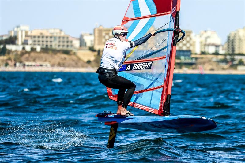 Aimee Bright (NZL) - U23 iGFoil Womens World Championship,  Portimão, Portugal  - September 2025 - photo © Sailing Energy