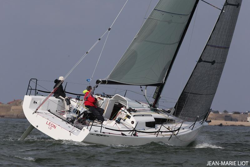 Géry Trentesaux's new JPK 10.80, Courrier Du Leon, wins the 2015 Cervantes Trophy Race photo copyright Jean-Marie Liot taken at Royal Ocean Racing Club and featuring the IRC class