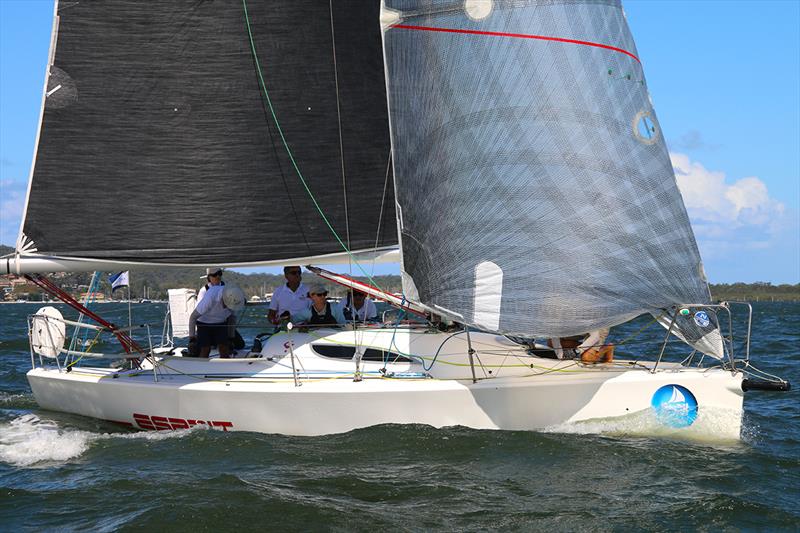 Division 2 race 1 winner Esprit on day 1 at Sail Port Stephens photo copyright Sail Port Stephens taken at Corlette Point Sailing Club and featuring the IRC class