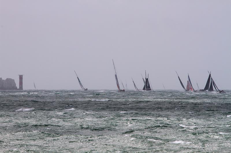 Passing The Needles after the Rolex Fastnet Race start - photo © Mark Jardine