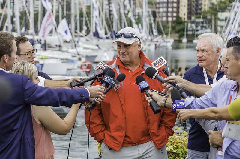 The Big Fella, Iain Murray in high demand from the media before stepping on board Wild Oats XI. - photo © Rolex / Stefano Gattini