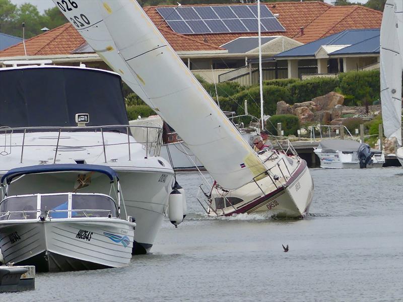 Trevor Baldock's Destiny finished second overall - Goolwa Regatta Week 2018 photo copyright Chris Caffin taken at Goolwa Regatta Yacht Club and featuring the IRC class