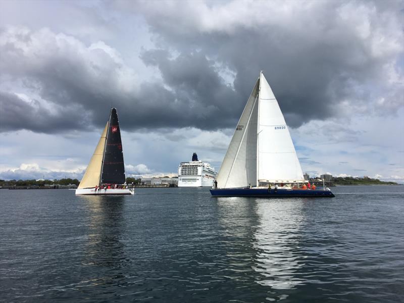 Racers ghosting along on light airs, en route to Victoria, B.C., in the Oregon Offshore International Yacht Race photo copyright Oregon Offshore International Yacht Race taken at  and featuring the IRC class