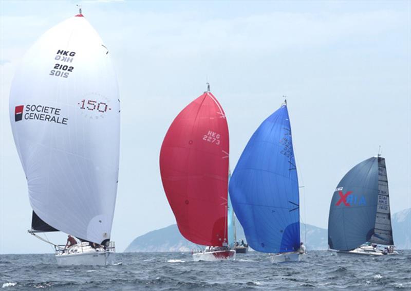 Whiskey Jack approaches Port Shelter mark (UK Sailmakers Typhoon Series , Race 8) photo copyright Event Media taken at Hebe Haven Yacht Club and featuring the IRC class