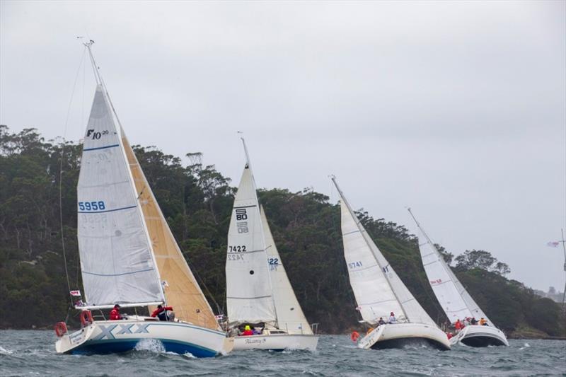 PHS Non-Spinnaker boats in the blustery wind last year - 2018 Sydney Harbour Regatta photo copyright Andrea Francolini / MHYC taken at Middle Harbour Yacht Club and featuring the IRC class