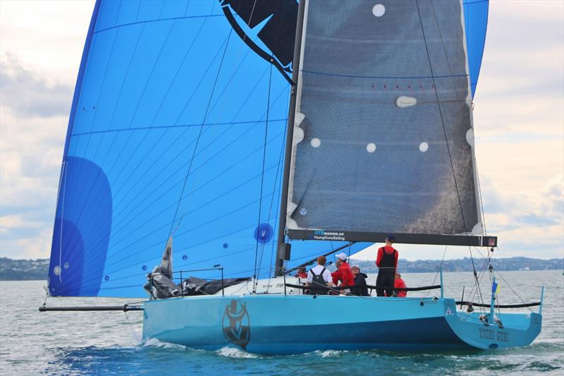 Herbert at the helm of Young Guns - (c) Andrew Delves RNZYS photo copyright Andrew Delves taken at Royal New Zealand Yacht Squadron and featuring the IRC class