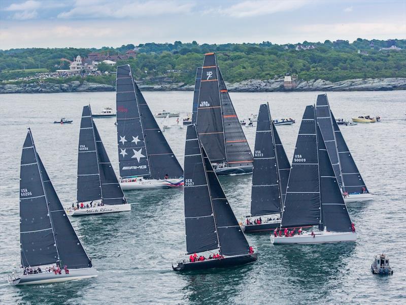 Based on a velocity prediction program, the Offshore Rating Rule handicaps cruisers and all-out racers such as in this Gibbs Hill Lighthouse Division fleet at the start of the 2018 Newport Bermuda Race. - photo © Daniel Forster / PPL