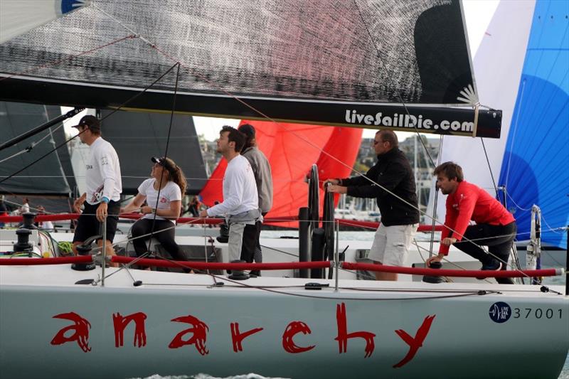 AJ Reid at helm of his YD37 Anarchy - Rolex New York Yacht Club Invitational Cup photo copyright Royal New Zealand Yacht Squadron taken at New York Yacht Club and featuring the IRC class