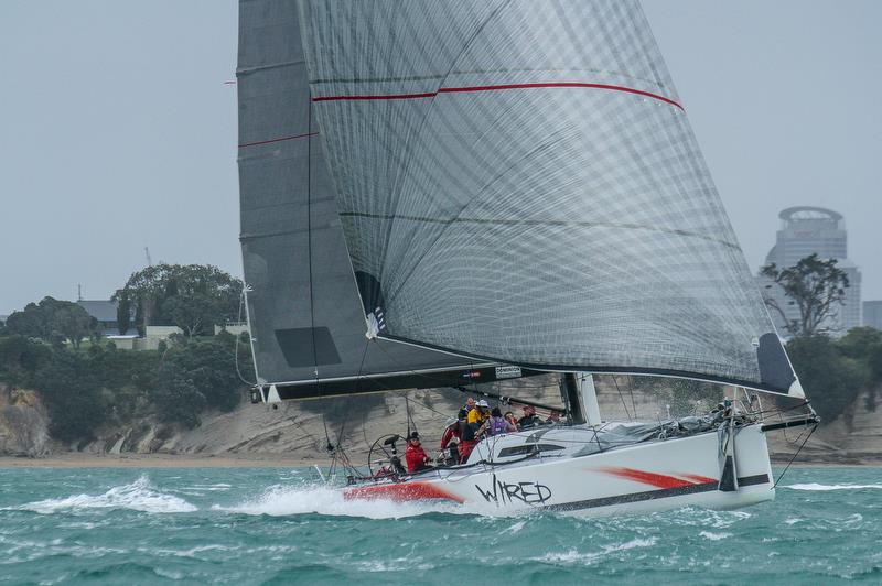 Wired - Pre Start - PIC Coastal Classic - Start - Waitemata Harbour - October 25, 2019 photo copyright Richard Gladwell / Sail-World.com taken at New Zealand Multihull Yacht Club and featuring the IRC class