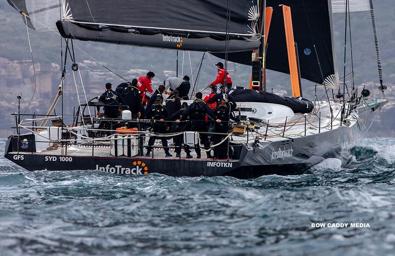 Quieter moment for InfoTrack - CYCA Bird Island Race photo copyright Bow Caddy Media taken at Cruising Yacht Club of Australia and featuring the IRC class