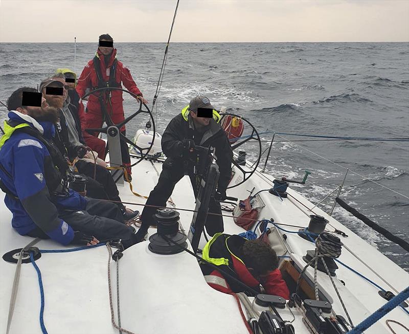 Training on board 'Happy Wanderer' for the ex-service vets photo copyright Mitch Pearson / Surf Sail Kite taken at Cruising Yacht Club of Australia and featuring the IRC class