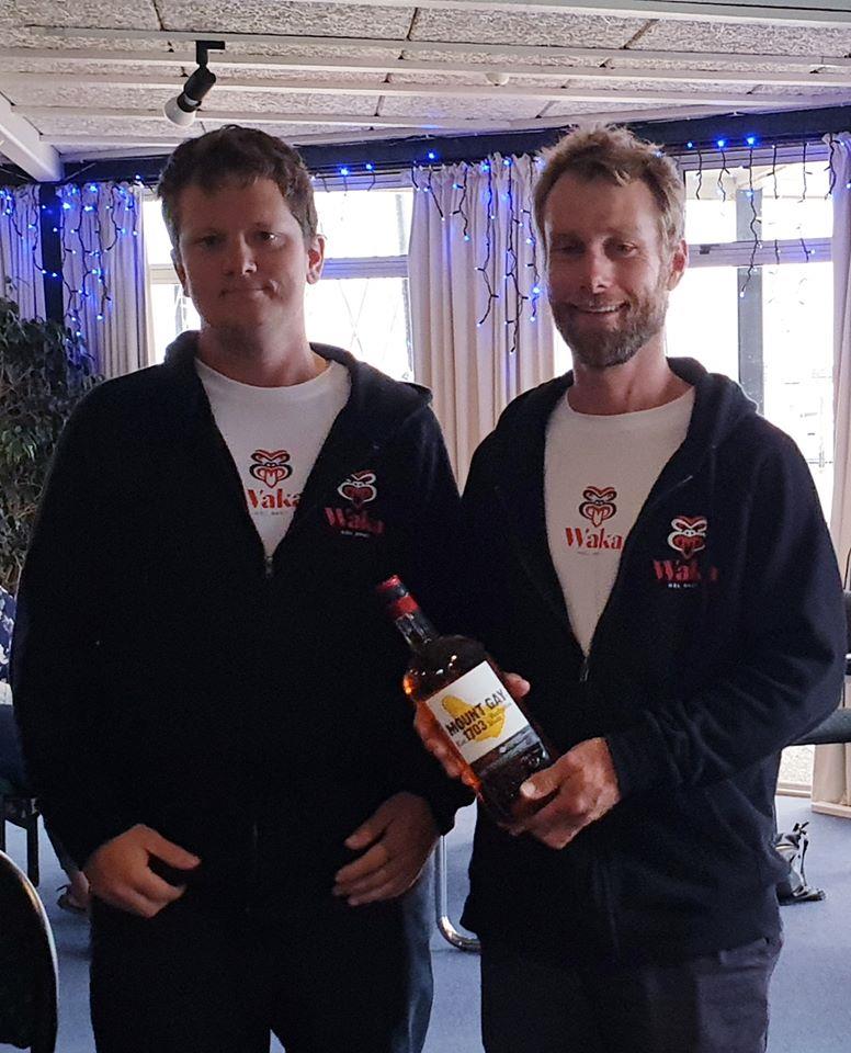 Waka's  crew Sam and Brett  - Leg 4 of the Evolution Sails Round North Island Race 2020 photo copyright SSANZ taken at Royal Akarana Yacht Club and featuring the IRC class