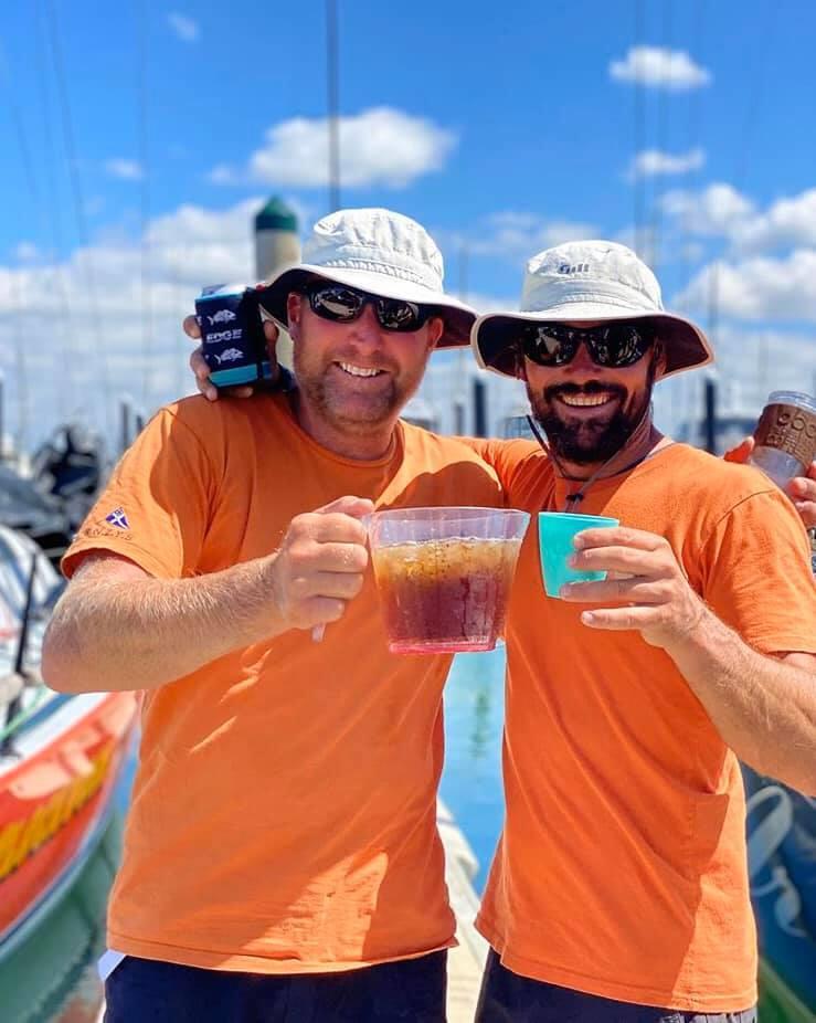 Clockwork crew - Steve and Jamie - Leg 4 of the Evolution Sails Round North Island Race 2020 photo copyright SSANZ taken at Royal Akarana Yacht Club and featuring the IRC class