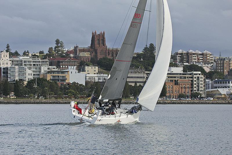 Concealed Weapon marches back in to her home port of Newcastle - photo © John Curnow