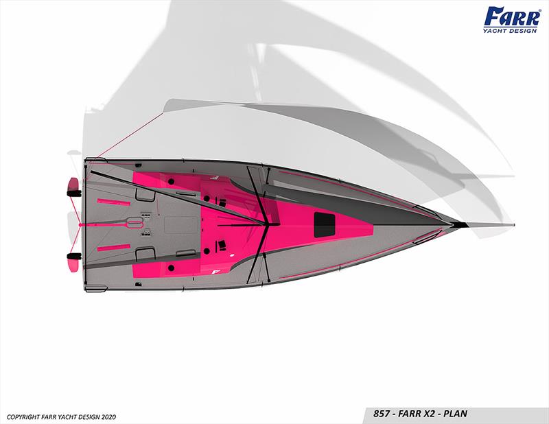 The X2 by Farr looks ever more the racer she was always going to be! Project number 857 by Farr Yacht Design BTW - photo © Farr Yacht Design