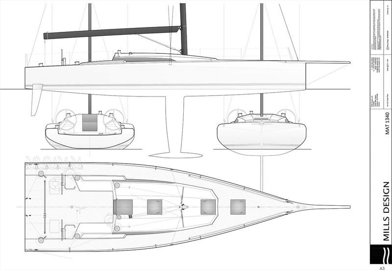 M.A.T in Turkey are set to build the new Mark Mills penned M.A.T 1340 racer/cruiser photo copyright Mills Design taken at  and featuring the IRC class