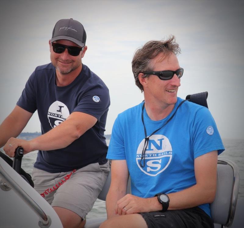 World class sailors Dave Lenz and Ronan Grealish were out on the water offering top tips and tricks via WhatsApp to all of the fleet from North Sails Coaching. - Royal Southern YC Charity Cup Regatta, day 1 photo copyright Louay Habib taken at Royal Southern Yacht Club and featuring the IRC class