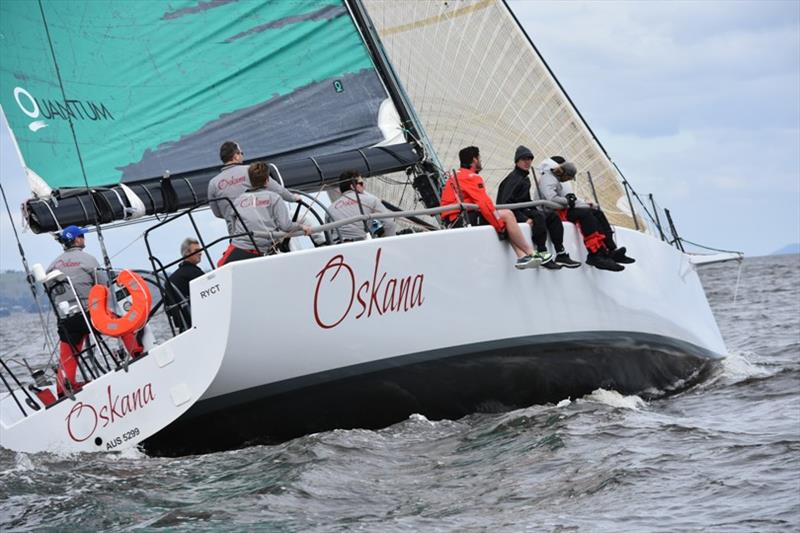 Oskana skippered by Mike Pritchard - TasPorts Launceston to Hobart Yacht Race 2019 photo copyright Jane Austin taken at Derwent Sailing Squadron and featuring the IRC class