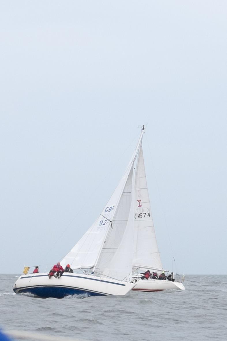 Just after rounding the Scalby Buoy photo copyright Scarborough Yacht Club taken at Scarborough Yacht Club and featuring the IRC class