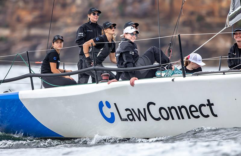 Law Connect photo copyright Bow Caddy Media taken at Manly Yacht Club and featuring the IRC class