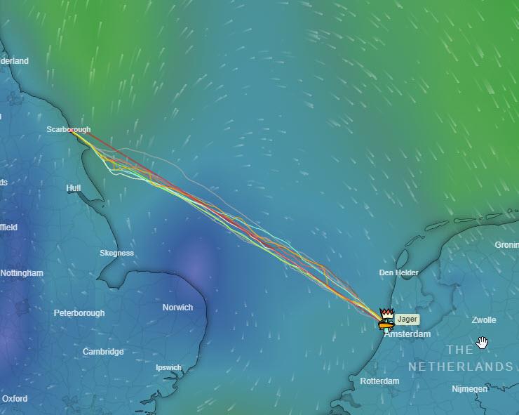 Scarborough Yacht Club North Sea Race route photo copyright SYC taken at Scarborough Yacht Club and featuring the IRC class