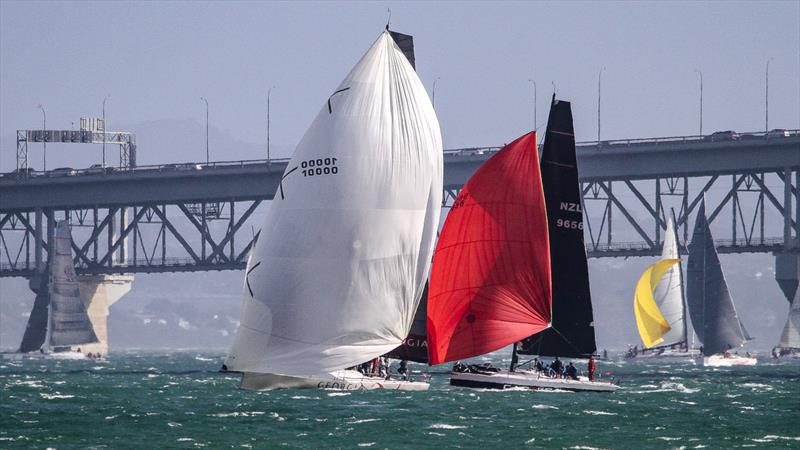 Georgia to leeard of Carrera - Doyle Sails RNZYS Winter Series - July 9, 2022 photo copyright Richard Gladwell - Sail-World.com/nz taken at Royal New Zealand Yacht Squadron and featuring the IRC class