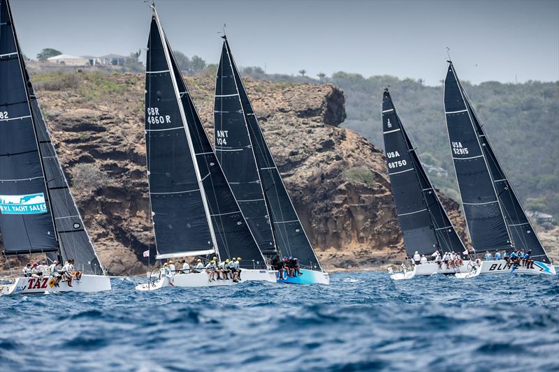 2022 Antigua Sailing Week fleet racing outside of English Harbour photo copyright Paul Wyeth / pwpictures.com taken at Antigua Yacht Club and featuring the IRC class
