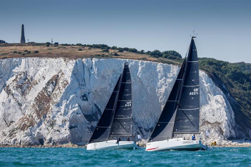 Gavin Howe's Sun Fast 3600 Tigris, racing with Maggie Adamson and Rob Craigie's Sun Fast 3600 Bellino, racing with Deb Fish in the Sevenstar Round Britain & Ireland Race - photo © Paul Wyeth / www.pwpictures.com