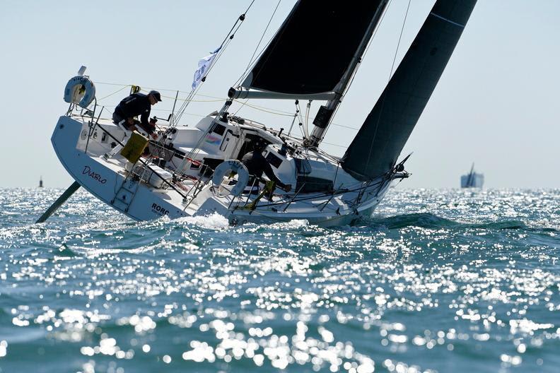 IRC two-Handed - Nick Martin's Sun Fast 3600 Diablo, racing with Cal Finlayson during the Sevenstar Round Britain & Ireland Race photo copyright Rick Tomlinson / RORC taken at Royal Ocean Racing Club and featuring the IRC class