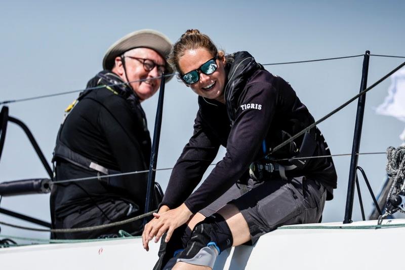 The most miles raced in the last 24 hours by a Two-Handed team is Gavin Howe and Maggie Adamson's Sun Fast 3600 Tigris photo copyright Paul Wyeth / pwpictures.com taken at Royal Ocean Racing Club and featuring the IRC class