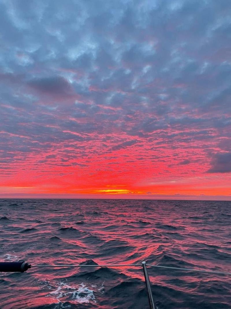 A glorious sunrise shot sent in by Louise Clayton racing on Stuart Greenfield's S&S 34 Morning After photo copyright Louise Clayton taken at Royal Ocean Racing Club and featuring the IRC class