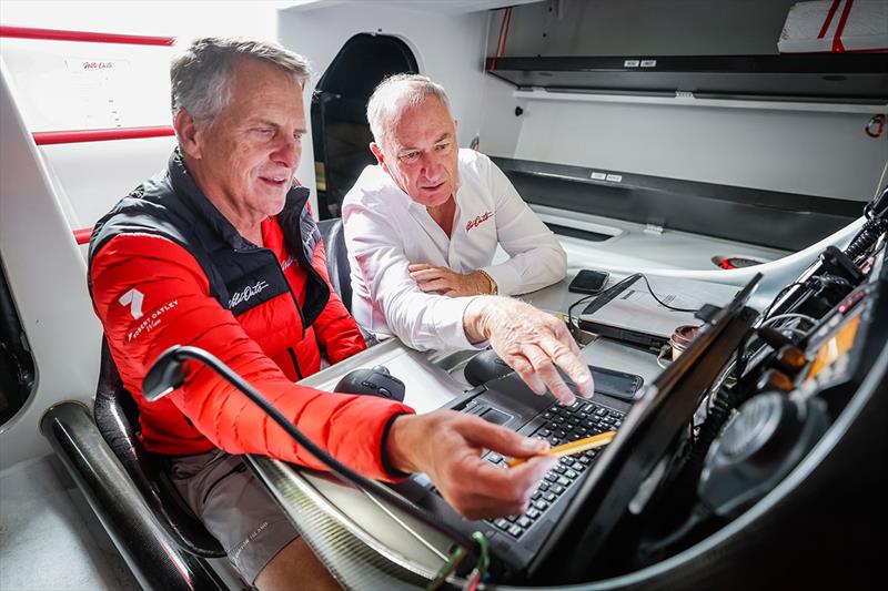 Navigator Stan Honey and Sandy Oatley onboard Hamilton Island Wild Oats - photo © Salty Dingo