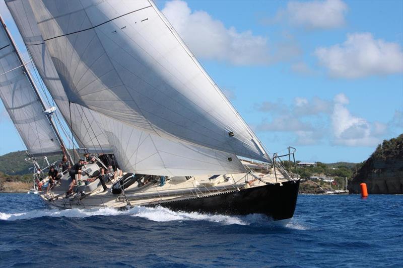 Marie Tabarly's classic 1973 ketch Pen Duick VI (FRA) on Day Two of the RORC Nelson's Cup Series in Antigua - photo © Tim Wright / www.photoaction.com