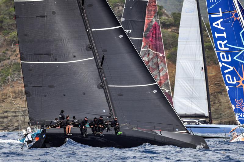 Niklas Zennstrom's CF520 Rán 8 (SWE) starts the 14th RORC Caribbean 600 photo copyright James Tomlinson taken at Royal Ocean Racing Club and featuring the IRC class
