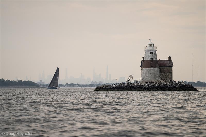 Arma legging out after rounding Execution Light - Larchmont Race Week 2023 photo copyright Doug Reynolds taken at Larchmont Yacht Club and featuring the IRC class