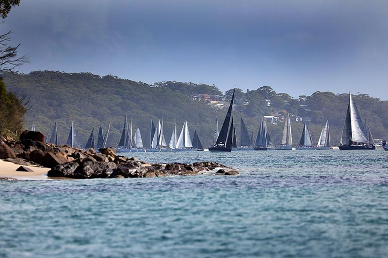 Sail Port Stephens inshore start with big fleet photo copyright Promocean Media taken at Newcastle Cruising Yacht Club and featuring the IRC class