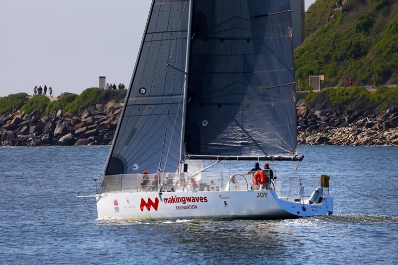 Joy won the race to Newcastle heads  photo copyright Promocean Media taken at Newcastle Cruising Yacht Club and featuring the IRC class