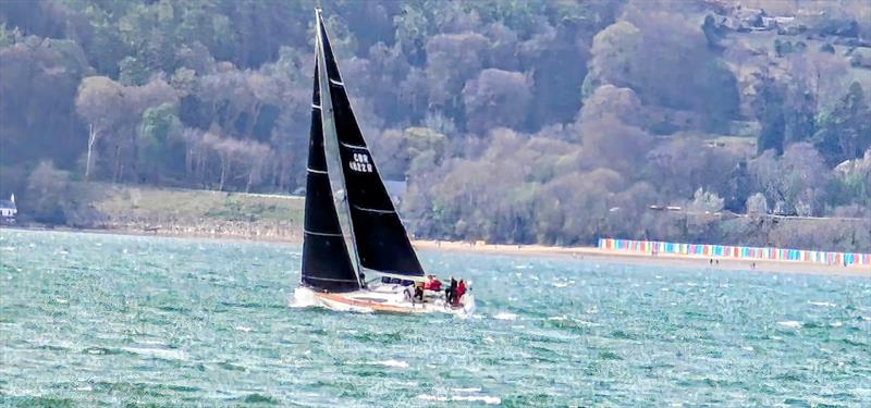 2nd Musto ISORA Welsh Coastal race at Pwllheli - Mojito, enjoying the clear weather on Sunday down at the West End photo copyright Peter Sinclair Gill taken at Pwllheli Sailing Club and featuring the IRC class