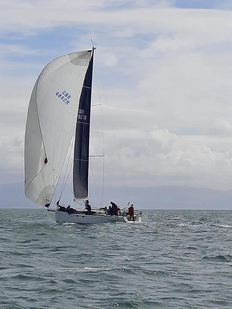2nd Musto ISORA Welsh Coastal race at Pwllheli - Mojito, heading down to Penychain photo copyright Dave Leather taken at Pwllheli Sailing Club and featuring the IRC class