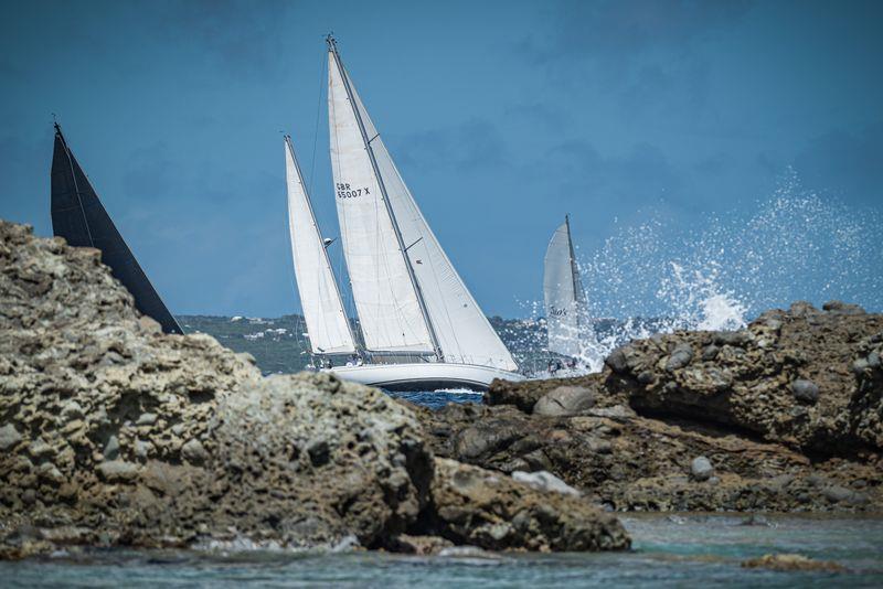 Creole Rock is one of the many stunning geographic sites that the fleet passes while racing around the island of St. Maarten/Martin photo copyright Laurens Morel / www.saltycolours.com taken at Sint Maarten Yacht Club and featuring the IRC class