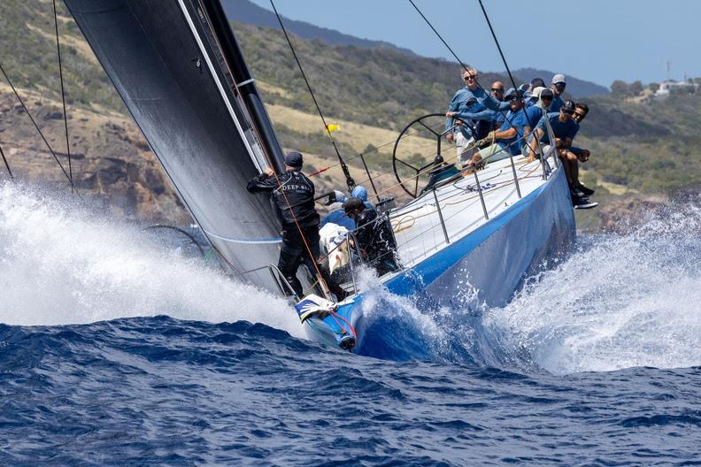 Wendy Schmidt's Botin 85 Deep Blue - Antigua 360 Race photo copyright Tim Wright / Photoaction.com taken at Royal Ocean Racing Club and featuring the IRC class