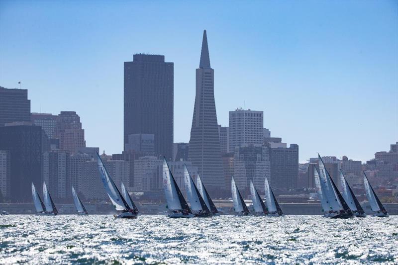 J/105s dominating the city skyline - 2019 Rolex Big Boat Series photo copyright Rolex / Sharon Green taken at St. Francis Yacht Club and featuring the J105 class